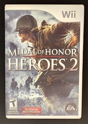 Medal of Honor: Heroes 2 (Nintendo Wii, 2007) U Game CIB Complete Tested Vintage - Image 1 of 3