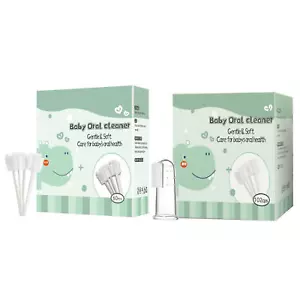60/102 PCS Baby Tongue Cleaner Newborn Flexible Baby Oral Cleaner Super Soft - Picture 1 of 13