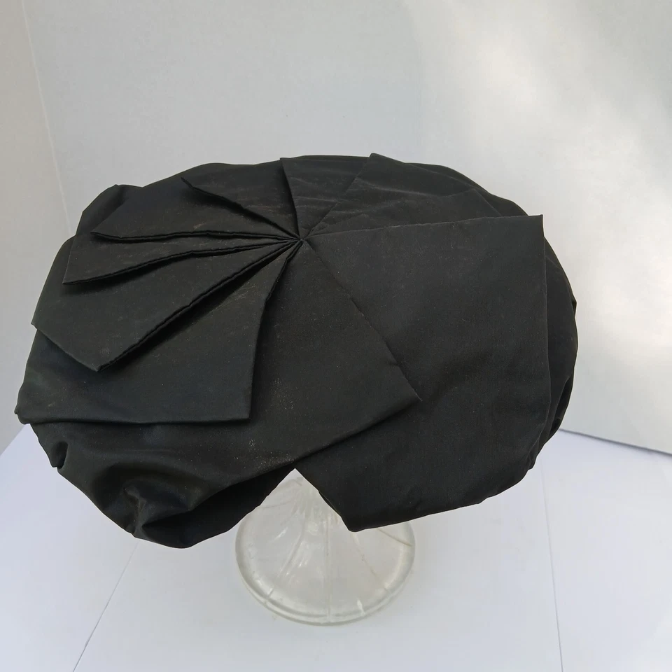 Sombrero de mujer Vera Whistler original negro vintage años 60 Foto 1 de 4