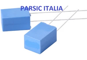 CONDENSATORE POLIESTERE 1mF 100V P=5mm 1K , 1uF , POLY BOX 10% ( = 50 PEZZI) - Foto 1 di 4