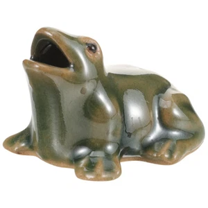 Frösche Zwerge Keramik-Ornament-Frosch Gartenbrunnen Dekoration Büro - Bild 1 von 12