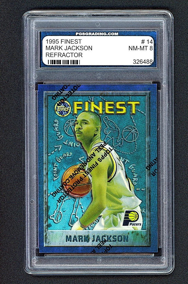 1995-96 Topps Finest - Mark Jackson #14 Refractor Pacers PGS 8 - Image 1 of 2