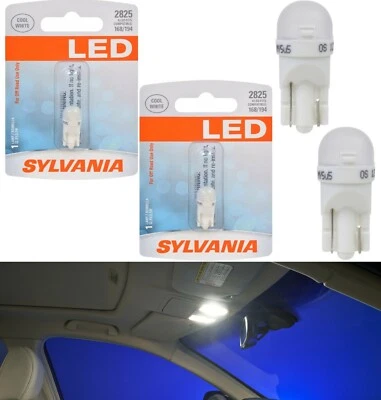 Sylvania Premium Luz LED 2825 Blanco Dos Bombillas Interior Mapa Repuesto Lámpara OE Foto 1 de 4