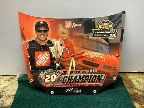 Vintage Nascar Tony Stewart Home Depot Wall Clock Cover