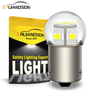 BAU15S 3030 12 LED Bulb Car Indicator Light PY21W Signal Light 6-30V White - Picture 1 of 9