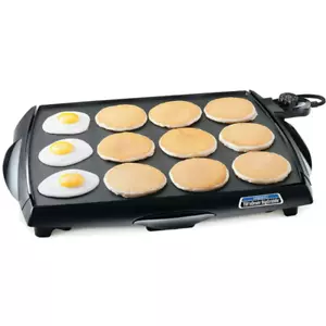 Presto Tilt'nDrain Big Griddle Electric Cool-Touch Griddle 07046 Black - Picture 1 of 4