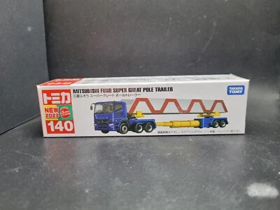Remolque Tomica #140 Mitsubishi Fuso Super Great Pole *Vendedor de Estados Unidos* Foto 1 de 2
