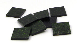 125 Green Aventurine Fusible - 96 coe 1" Square Glass Mosaic Tile | Oceanside