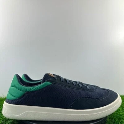 Zapatillas de Corte OluKai Punini Hombres Talla 9 Azul Verde Cuero Gamuza Zapatos NUEVO Foto 1 de 4