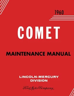 1960 Mercury Comet Maintenance Manual - Image 1 of 3