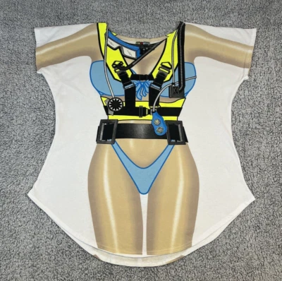 Camiseta de buceo Fun2Wear vintage LA Prints para mujer talla única cubierta doble cara Foto 1 de 4