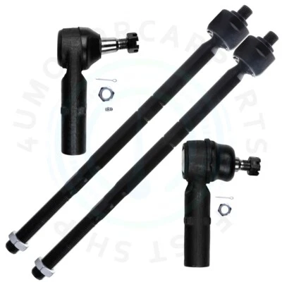 4 передних внутренних внешних анкерных стержня для 97–2000 FORD CONTOUR 99–2002 MERMERCURY COUGAR - Изображение 1 из 4