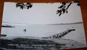 Vintage Unposted RPPC Crystal Beach Coldwater Lake Coldwater Michigan - Picture 1 of 1