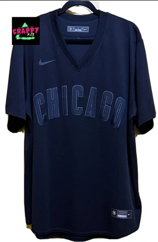 NIKE  MLB Pitch Black Jersey Chicago Cubs MENS sz XL Cover