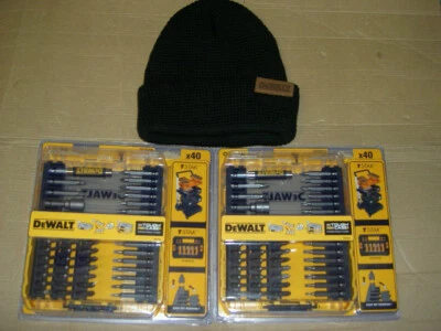 2 x DeWalt DT70705-QZ Screwdriver Bit Set 40pc + free dewalt beanie hat - Image 1 of 3