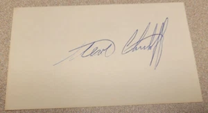 STEVE CHRISTOFF SIGNED 3x5 INDEX CARD NHL AUTOGRAPH 1980 TEAM USA MIRACLE ON ICE - Picture 1 of 2
