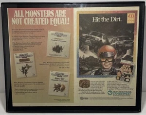 Vintage Advanced D&D Ad Wall Art Framed 11”x 14” & Hit the Dirt for Nintendo - Picture 1 of 5