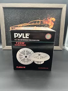 Pyle PLMR61W 6.5" Waterproof Marine Speaker Pair White - Picture 1 of 3