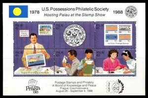 Palau: 1988 US Posessions Philatelic Society Souvenir Sheet (197) MNH - Picture 1 of 1