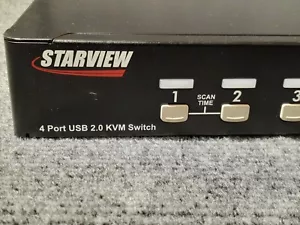 StarTech CBE1E7C773 Starview 4 Port USB 2.0 KVM Switch Ser # G73011ME80001 - Picture 1 of 11