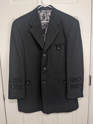 Blazer Blu Martini para hombre 42R negro de un solo pecho Foto 1 de 4