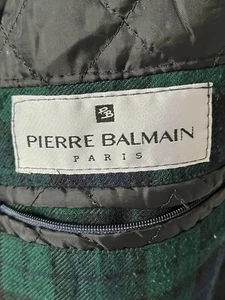 Pierre Balmain Paris rare Wool Coat (made in Italy) - Black - sz It58 R - Picture 1 of 11