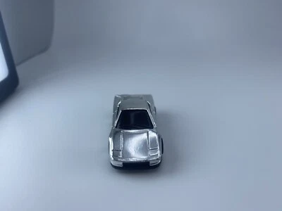 Hot Wheels Ferrari Testarossa Micro Car silver 1986 Mini Formula Racers - Image 1 of 4