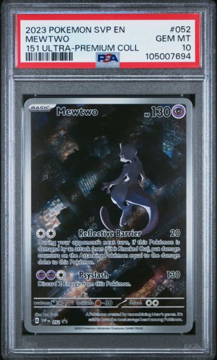 Mewtwo Pokémon TCG Professional Sports Authenticator (PSA Mewtwo Pokémon TCG Professional Sports Authenticator (PSA