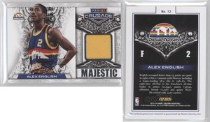 2013-14 Panini Crusade Majestic Memorabilia /99 Alex English #12 HOF