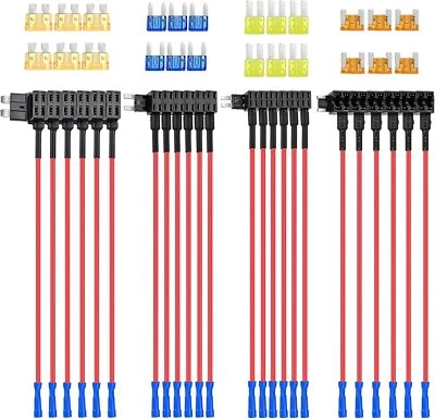 Grifo fusible Nilight 24 piezas 12 V coche Add-a-Circuit estándar mini micro2 Foto 1 de 4