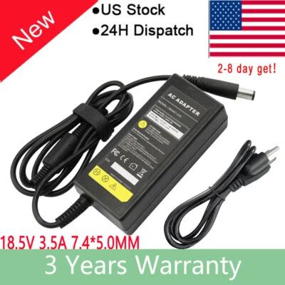 Laptop For HP Compaq Presario CQ57 CQ60 CQ61 CQ70 CQ71 G6 Charger Adapter +Cable - Image 1 of 4