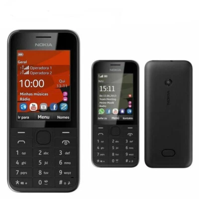 Original Nokia 208 Dual SIM 1.3MP Camera Bluetooth MP3 3G Unlocked Mobile Phone - Image 1 of 4