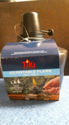 TIKI 4000597,可调节火焰桌手电筒,玻璃,免运费 — 第 1/4 张图片
