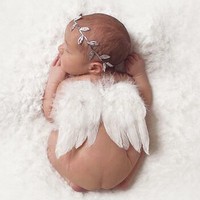 Prettyia Baby Kids Angel Wings Feather for Party Decoration And for Photo Prop