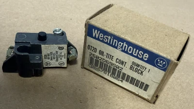 WESTINGHOUSE 0T2D, OIL-TITE CONTACT BLOCK 600VAC/VDC HEAVY DUTY *NEW IN BOX* - Image 1 of 4