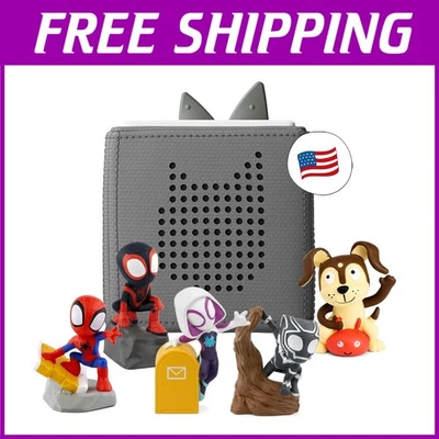 Gray Toniebox 1 Starter Pack - Spidey & Friends - Image 1 of 4