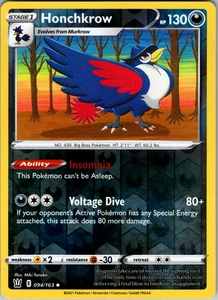 Honchkrow Reverse Holo 094/163 SWSH05: Battle Styles Uncommon - NM - Picture 1 of 2