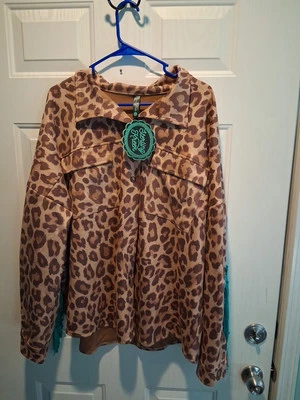 NUEVO CON ETIQUETAS Chaqueta Cazadora Sterling Kreek Leopardo Guepardo Flecos 2XL Rodeo Vaquera Foto 1 de 4