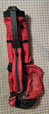 Bolsa de Golf Ping Moonlite, Roja, Bolsa de Transporte/"Bolsa de Domingo", Doble Correa, 3 Vías, ¡Ex! Foto 1 de 4