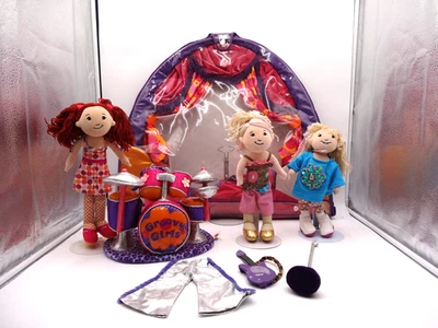 Manhattan Groovy Girls Lote Pasarela Ópera Teatro Escenario Tambores y 3 Muñecas Groovy Foto 1 de 4