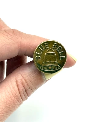 Vintage Blue Bell Overall Co. Brass Button, 13/16" - Image 1 of 4
