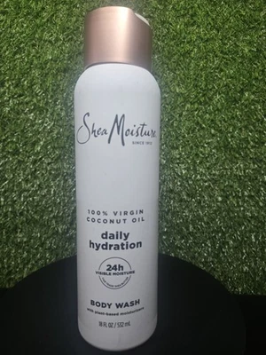 Jabón corporal de hidratación diaria con aceite de coco virgen Shea Moisture, 18 oz  Foto 1 de 2
