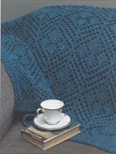 Cabin Fever Knitting Pattern 802 The Eden Afghan - Foto 1 di 3
