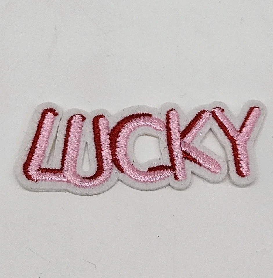 LUCKY Patch - Embroidered Iron On Patches 2.75" x 1" - Image 1 of 2