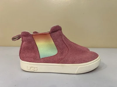 CS9 Ugg Hamden II Rosa Gamuza Zapatilla Chelsea Boot 1121253 Niñas 10 Niño Pequeño Foto 1 de 4