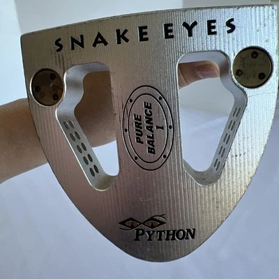Snake Eyes Python Pure Balance I Mallet Putter  RH ~32.5" Tru Temp Steel, Nice - Image 1 of 4