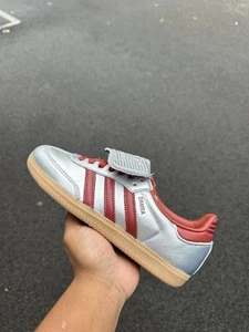 Adidas Originals Samba LT W Silver Metallic Red Gum Women Casual Shoes JH5707 - Picture 1 of 8
