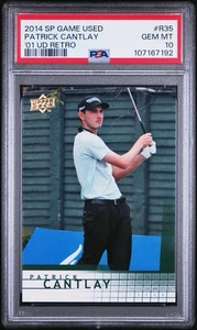 Patrick Cantlay 2014 SP Game Used Edition #R35 2001 Upper Deck Retro PSA 10 - Picture 1 of 2