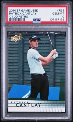Patrick Cantlay 2014 SP Game Used Edition #R35 2001 Upper Deck Retro PSA 10 - Image 1 of 2