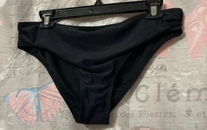 Nuevo sin etiquetas Parte inferior de natación negra hipster elástica de nailon/spandex para mujer talla grande” - Imagen 1 de 9